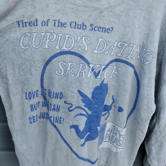 Boys Lie Sweater OSO Cupid Dating Service! One Size Oversized Pullover - Picture 4 of 11
